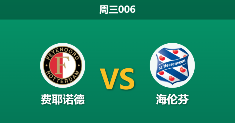 2025年12月17日 周三006  荷杯前瞻：费耶诺德 vs 海伦芬：范佩西重返德奎普，杯赛成救赎战场？