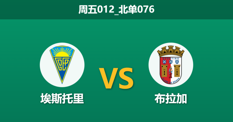 2025年12月19日 周五012_北单076 赛前分析：埃斯托里 vs 布拉加