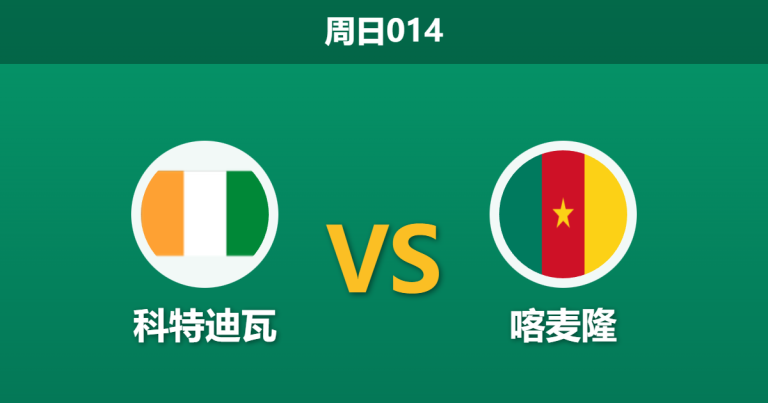 2025年12月28日 周日014 非洲杯前瞻：科特迪瓦 vs 喀麦隆 —— 伤病潮下的“双雄会”，谁能抢占小组头名？