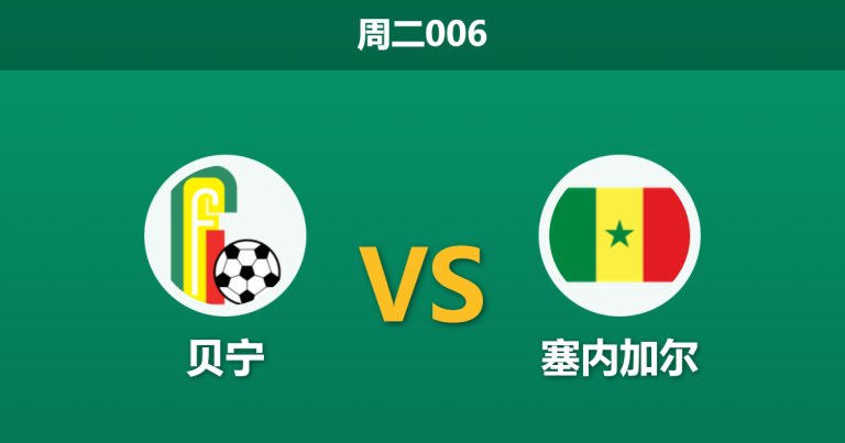 2025年12月30日 周二006 非洲杯前瞻：贝宁 vs 塞内加尔 — 实力鸿沟下的生存博弈
