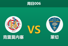 2025年12月7日 周日006 意甲前瞻：克雷莫内塞 vs 莱切，双核缺阵下的“肉搏战”-足球赛事前瞻 | AI 智能分析 | 足球数据解读 - 球小智