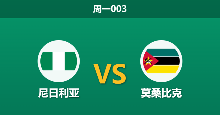 2026年1月5日 周一003 深度前瞻：尼日利亚vs莫桑比克，后防核心恐缺阵，黑马成色面临终极考验