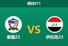 2026年1月11日 周日011 泰国23 vs 伊拉克23赛前分析：红牌后遗症遭遇体能极限，伊拉克能否打破进球荒？-足球赛事前瞻 | AI 智能分析 | 足球数据解读 - 球小智