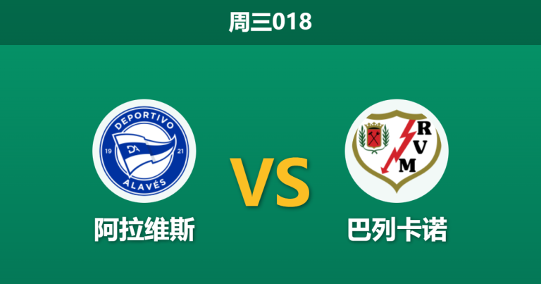 2026年1月14日 周三018 阿拉维斯 vs 巴列卡诺赛前分析：客队阵容残缺，主胜是否值得博弈？