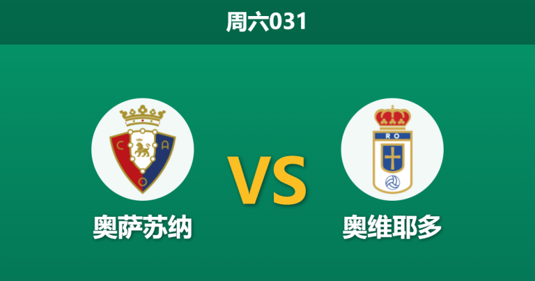 2026年1月17日 周六031 奥萨苏纳 vs 奥维耶多赛前分析：防线核心停赛，客队能否顶住反弹攻势？