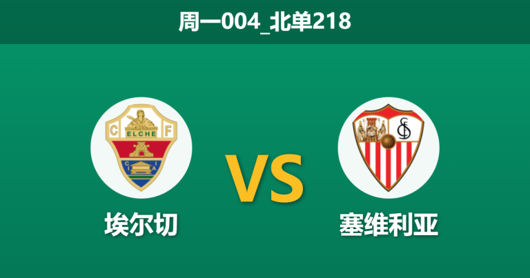 2026年1月19日 周一004 埃尔切 vs 塞维利亚赛前分析：非典型保级战，主力火线回归能否改写剧本？