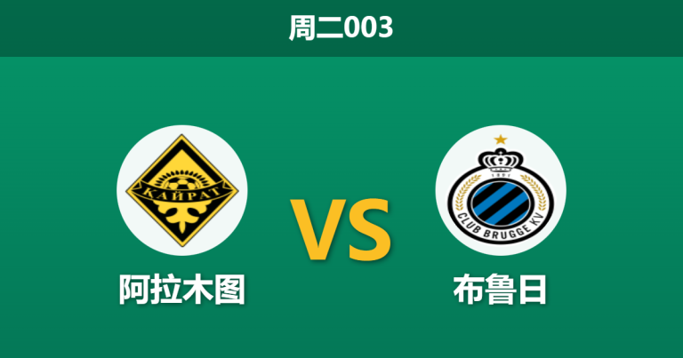 2026年1月20日 周二003 阿拉木图 vs 布鲁日赛前分析：零下12度极寒主场，客队能否克服“冰冻”魔咒？