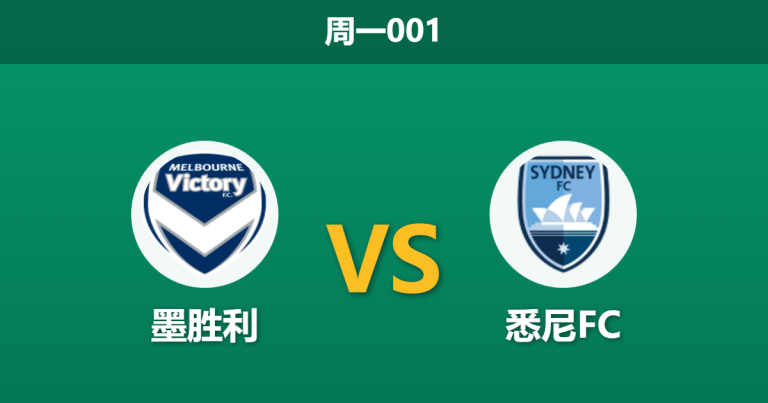 2026年1月26日 周一001 墨胜利 vs 悉尼FC赛前分析：澳洲国庆日“大蓝德比”，残阵悉尼能否抵挡复仇怒火？