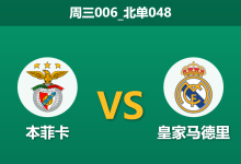 2026年1月28日 周三006_北单048 本菲卡 vs 皇家马德里赛前分析：皇马防线真空，穆里尼奥能否借势逆袭？-足球赛事前瞻 | AI 智能分析 | 足球数据解读 - 球小智