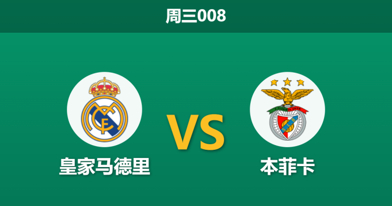 2026年2月25日 周三008 皇家马德里 vs 本菲卡赛前分析：姆巴佩伤缺且仅需平局，皇马主胜数据是否被高估？