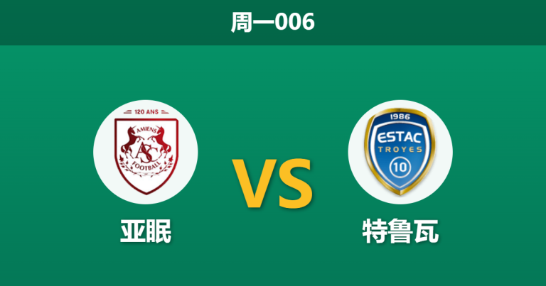 2026年3月2日 周一006 亚眠 vs 特鲁瓦赛前分析：特鲁瓦客场锋无力，让步数据是否暗藏冷意？