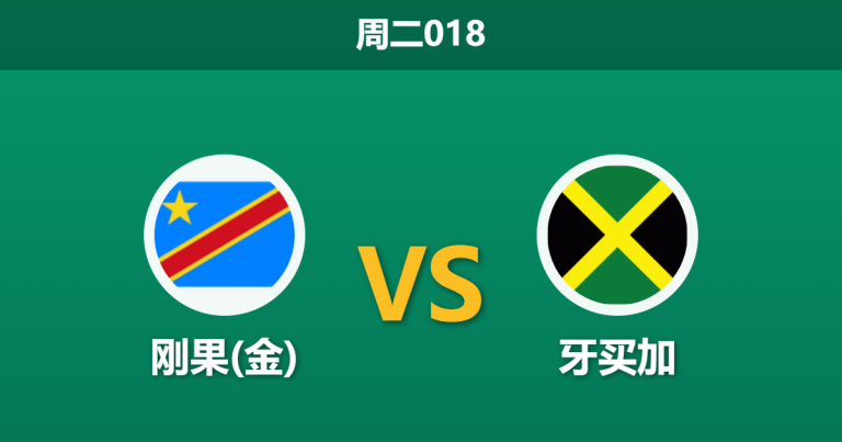 2026年3月31日 周二018 刚果(金) vs 牙买加赛前分析：世预赛生死战，刚果(金)能否顺利打穿数据？