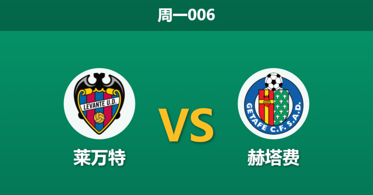 2026年4月13日 周一006 莱万特 vs 赫塔费赛前分析：赫塔费核心停赛，莱万特主场能否触底反弹？