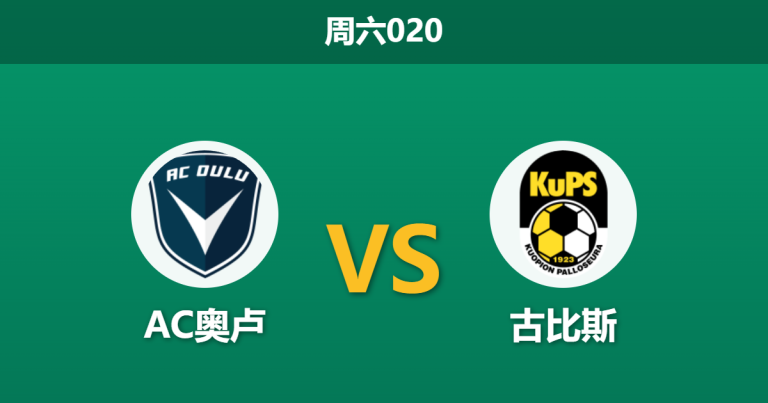 2026年5月2日 周六020 AC奥卢 vs 古比斯赛前分析：古比斯客场让步偏浅，进球大战后能否再胜？
