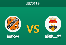 2026年5月23日 周六015 福伦丹 vs 威廉二世赛前分析:威廉二世中场遭遇伤病潮,福伦丹主场能否双杀晋级?-足球赛事前瞻 | AI 智能分析 | 足球数据解读 - 球小策