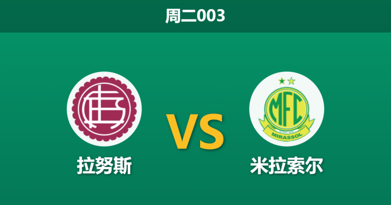 2026年5月26日 周二003 拉努斯 vs 米拉索尔赛前分析：主队背水一战，数据强力支持是否暗藏诱导？