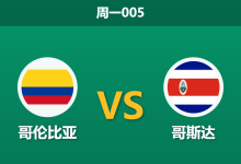 2026年6月1日 周一005 哥伦比亚 vs 哥斯达赛前分析：哥斯达黎加无缘世界杯战意低迷，哥伦比亚能否大胜祭旗？-足球赛事前瞻 | AI 智能分析 | 足球数据解读 - 球小策