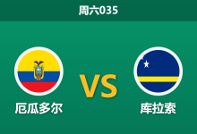 2026年6月20日 周六035 厄瓜多尔 vs 库拉索赛前分析:实力悬殊,厄瓜多尔能否迎来大胜反弹?-足球赛事前瞻 | AI 智能分析 | 足球数据解读 - 球小策