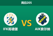 2026年7月5日 周日205 IFK哥德堡 vs AIK索尔纳赛前分析:AIK防线核心伤缺,哥德堡主场能否乘胜追击?-足球赛事前瞻 | AI 智能分析 | 足球数据解读 - 球小策
