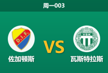 2026年8月3日 周一003 佐加顿斯 vs 瓦斯特拉斯赛前分析:升班马客场挑战豪门,深度让步是否暗藏杀机?-足球赛事前瞻 | AI 智能分析 | 足球数据解读 - 球小策
