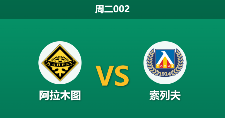 2026年8月11日 周二002 阿拉木图 vs 索列夫赛前分析：首回合落败，主队能否逆转翻盘？