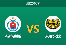 2026年8月11日 周二007 布拉迪斯 vs 米亚尔比赛前分析：体能劣势加剧，客队逆转是否合理？-足球赛事前瞻 | AI 智能分析 | 足球数据解读 - 球小策
