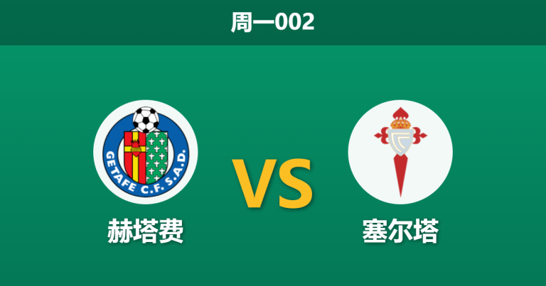 2026年9月7日 周一002 赫塔费 vs 塞尔塔赛前分析：乌切伤缺，主胜数据是否被高估？