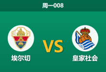 2026年9月7日 周一008 埃尔切 vs 皇家社会赛前分析:防线漏洞百出,客胜赔率是否被低估?-足球赛事前瞻 | AI 智能分析 | 足球数据解读 - 球小策