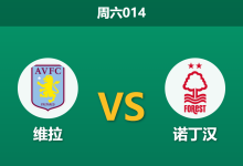2026年9月12日 周六014 维拉 vs 诺丁汉赛前分析:维拉双线作战体能受限,主胜支持度是否被高估?-足球赛事前瞻 | AI 智能分析 | 足球数据解读 - 球小策