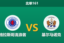 2026年10月10日 北单161 格拉斯哥流浪者 vs 基尔马诺克赛前分析：主队双杀死敌后让两球，锋线核心伤缺能否顺利穿盘？-足球赛事前瞻 | AI 智能分析 | 足球数据解读 - 球小策