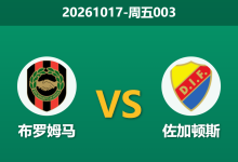 2026年10月16日 周五003 布罗姆马 vs 佐加顿斯赛前分析:客场龙直面硬骨头,佐加顿斯客战强力支持是否合理?-足球赛事前瞻 | AI 智能分析 | 足球数据解读 - 球小策