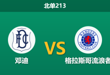 2026年10月17日 北单213 邓迪 vs 格拉斯哥流浪者赛前分析:锋线伤兵满营,主队能否阻击七连胜豪门?-足球赛事前瞻 | AI 智能分析 | 足球数据解读 - 球小策